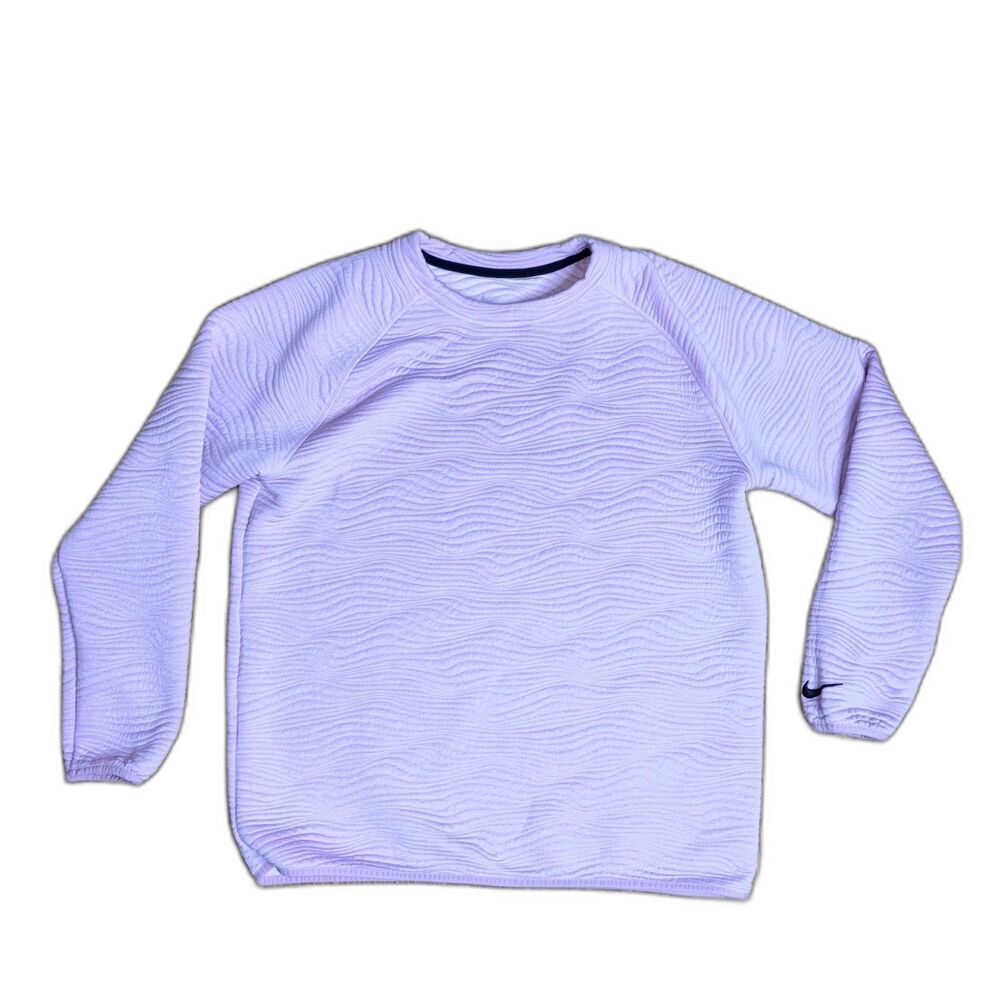 Nike Dri-FIT Tour Crew Quilted Golf Sweater Light Pink Men's Pullover
